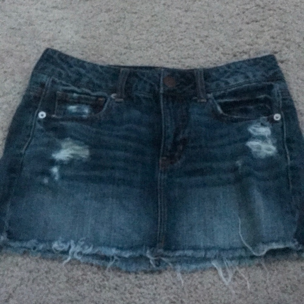mini jean skirt